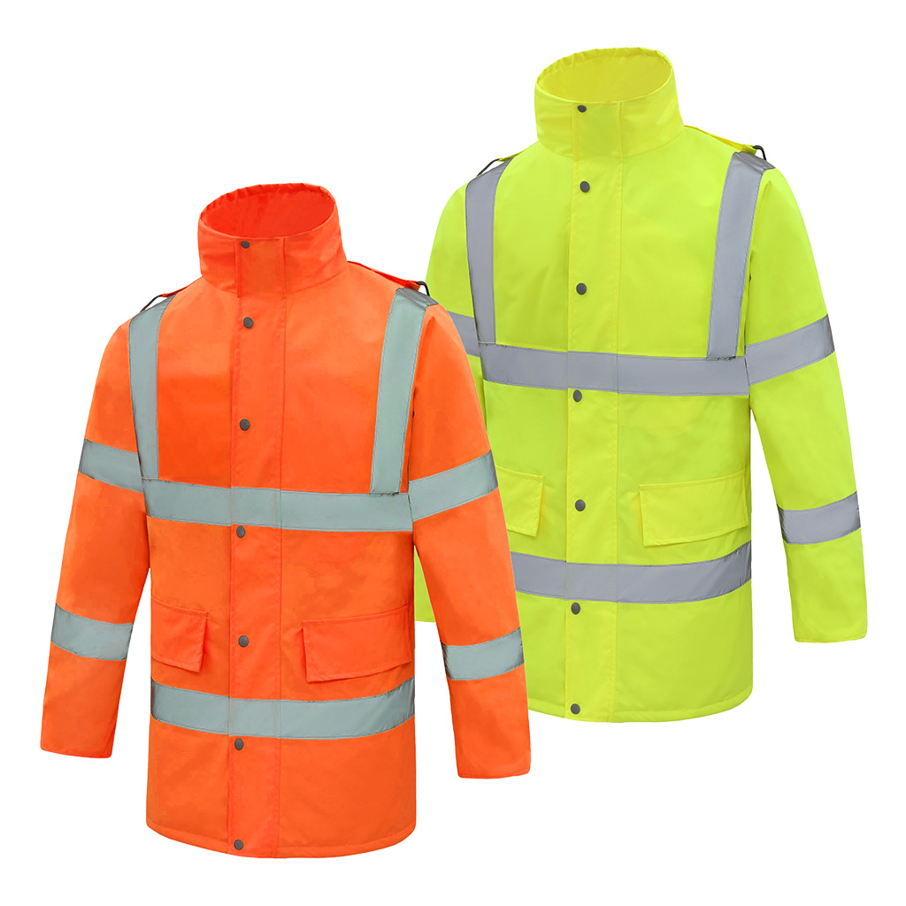 AQUA CLASSIC HIGH VISIBILITY WATERPROOF JACKET Eurox Workwear PPE and Safety Solutions